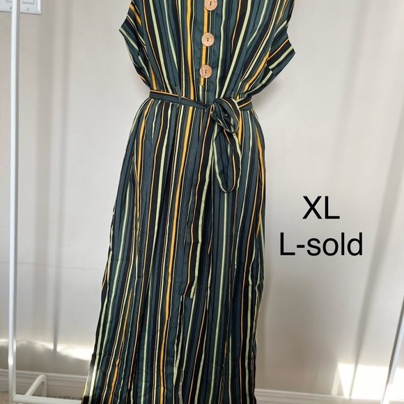 Striped women’s dress - Picture 7 of 9